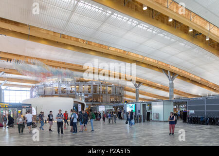 Oslo, Norway - May 31, 2018: Interior view of Oslo Gardermoen International Airport Stock Photo