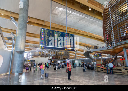 Oslo, Norway - May 31, 2018: Interior view of Oslo Gardermoen International Airport Stock Photo