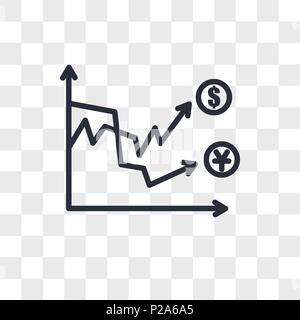 volatility vector icon isolated on transparent background, volatility logo concept Stock Vector