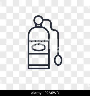 Oxygen tank vector icon isolated on transparent background, Oxygen tank logo concept Stock Vector