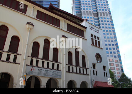 The Telok Ayer Chinese Methodist Church (Singapore). Stock Photo