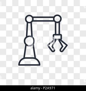 industry 4.0 vector icon isolated on transparent background, industry 4.0 logo concept Stock Vector