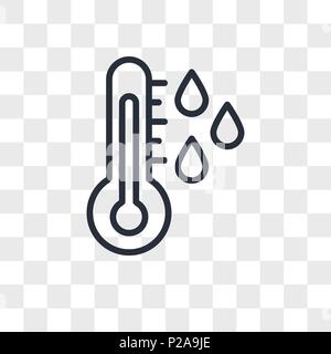 dew point vector icon isolated on transparent background, dew point logo concept Stock Vector