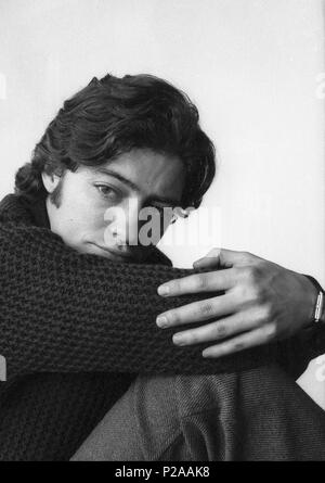 El escritor catalán Félix de Azúa retratado en enero de 1970. Stock Photo