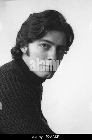 El escritor catalán Félix de Azúa retratado en enero de 1970. Stock Photo