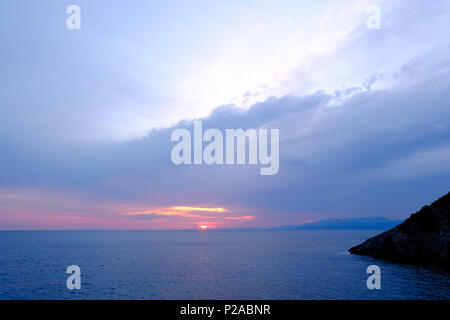 Sunset in Kusadasi,Turkey Stock Photo