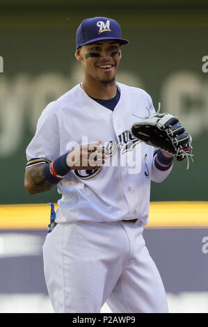 Orlando Arcia, MIL // July 29, 2018 at SF  Brewers baseball, Brewers,  Milwaukee brewers