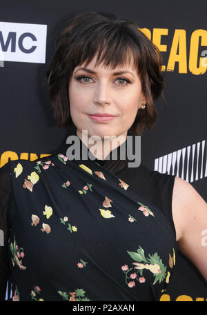 LOS ANGELES, CA - JUNE 14: Actress Julie Ann Emery attends AMC's 'Preacher' Season 3 Premiere Party on June 14, 2018 at The Hearth and Hound in Los Angeles, California. Photo by Barry King/Alamy Live News Stock Photo