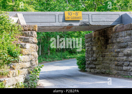 long island rail road over pass in bridgehampton NY Stock Photo