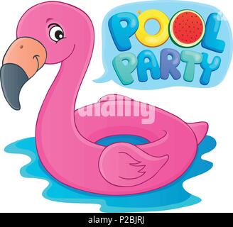 Pool party theme image 5 - eps10 vector illustration. Stock Vector