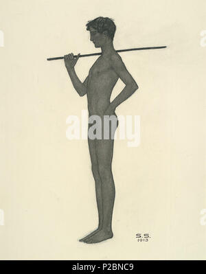 Sascha Schneider Gymnast 1913 Stock Photo - Alamy