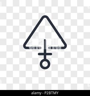 Sulphur vector icon isolated on transparent background, Sulphur logo concept Stock Vector