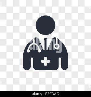 Doctor vector icon isolated on transparent background, Doctor logo concept  Stock Vector Image & Art - Alamy