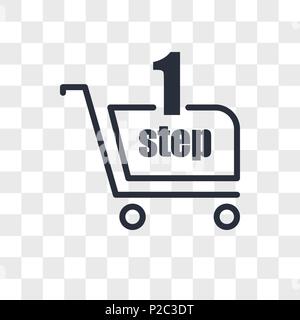 one stop shop vector icon isolated on transparent background, one stop shop logo concept Stock Vector