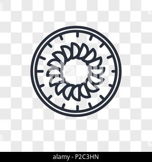 Apple Cake vector icon isolated on transparent background, Apple Cake logo concept Stock Vector