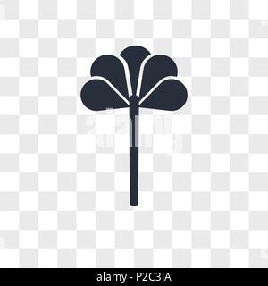 Rose vector icon isolated on transparent background, Rose logo concept Stock Vector