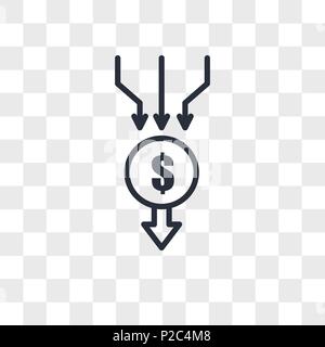 aggregator vector icon isolated on transparent background, aggregator logo concept Stock Vector