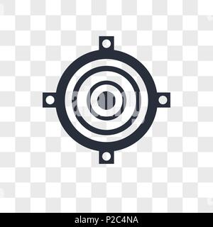 Speaker cone vector icon isolated on transparent background, Speaker cone logo concept Stock Vector