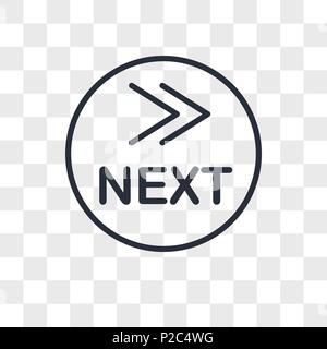what's next vector icon isolated on transparent background, what's next logo concept Stock Vector