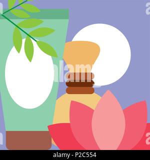 spa wellness related Stock Vector
