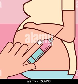 pregnancy fertilization related Stock Vector