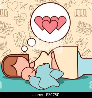 pregnancy fertilization related Stock Vector