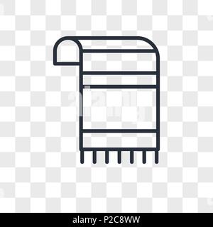 Tallit vector icon isolated on transparent background, Tallit logo concept Stock Vector