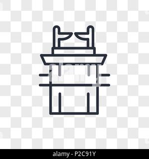 Ark of the Convenant vector icon isolated on transparent background, Ark of the Convenant logo concept Stock Vector