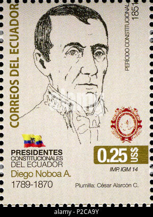 . English: Stamps of Ecuador, 2014 . 2014. Post of Ecuador 57 Stamps of Ecuador, 2014-07 Stock Photo