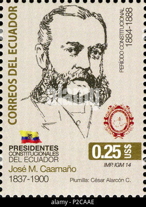 . English: Stamps of Ecuador, 2014 . 2014. Post of Ecuador 57 Stamps of Ecuador, 2014-15 Stock Photo