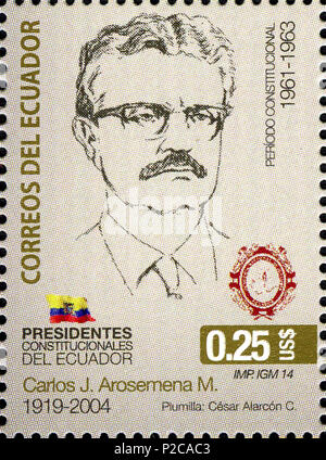 . English: Stamps of Ecuador, 2014 . 2014. Post of Ecuador 57 Stamps of Ecuador, 2014-34 Stock Photo