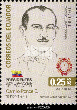 . English: Stamps of Ecuador, 2014 . 2014. Post of Ecuador 57 Stamps of Ecuador, 2014-33 Stock Photo