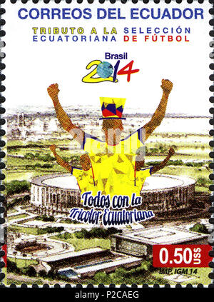 . English: Stamps of Ecuador, 2014 . 2014. Post of Ecuador 57 Stamps of Ecuador, 2014-50 Stock Photo