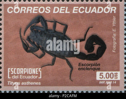 . English: Stamps of Ecuador, 2014 . 2014. Post of Ecuador 57 Stamps of Ecuador, 2014-64 Stock Photo