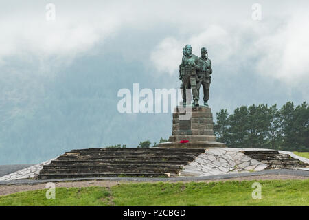 The Commando Memorial, Spean Bridge, Scotland, UK Stock Photo