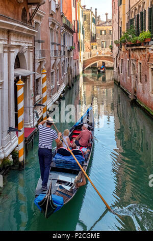 Gondola in Rio della Fava, Venice, Italy Stock Photo