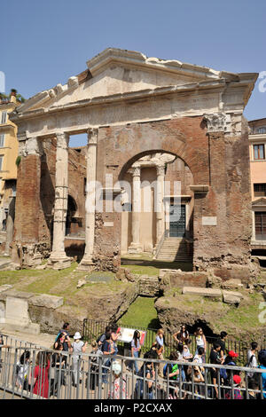 Italy, Rome, Jewish Ghetto, Portico d'Ottavia, Porticus Octaviae Stock Photo