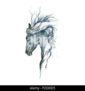 Sketch Dragon and Horse Tattoo Tattoo Idea