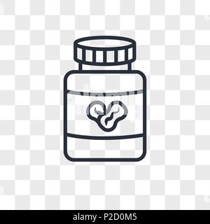 peanut butter vector icon isolated on transparent background, peanut butter logo concept Stock Vector