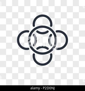 Loyalty vector icon isolated on transparent background, Loyalty logo concept Stock Vector