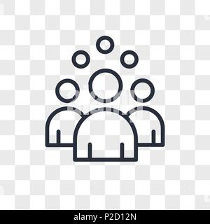 headcount vector icon isolated on transparent background, headcount logo concept Stock Vector