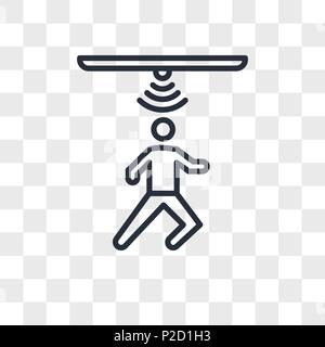 motion capture vector icon isolated on transparent background, motion capture logo concept Stock Vector