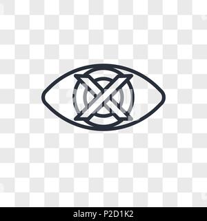 discreet vector icon isolated on transparent background, discreet logo concept Stock Vector