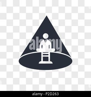 Abducted Man vector icon isolated on transparent background, Abducted Man logo concept Stock Vector