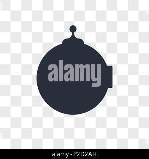 Robot vector icon isolated on transparent background, Robot logo concept Stock Vector