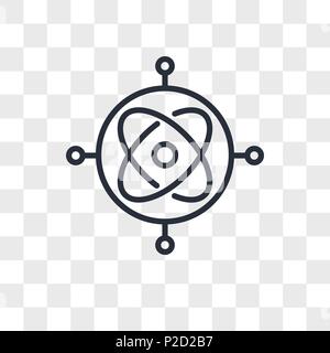 gyroscope vector icon isolated on transparent background, gyroscope logo concept Stock Vector