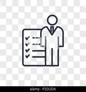roles and responsibilities vector icon isolated on transparent background, roles and responsibilities logo concept Stock Vector