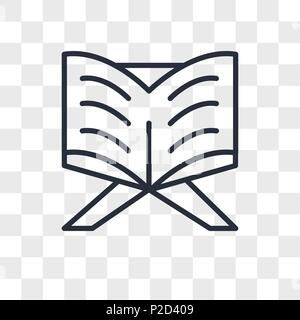 Reading Quran vector icon isolated on transparent background, Reading Quran logo concept Stock Vector