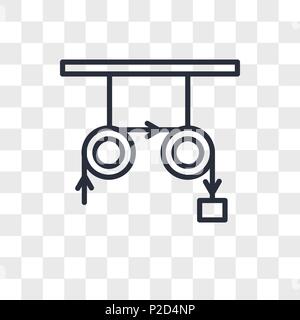 Physics vector icon isolated on transparent background, Physics logo concept Stock Vector