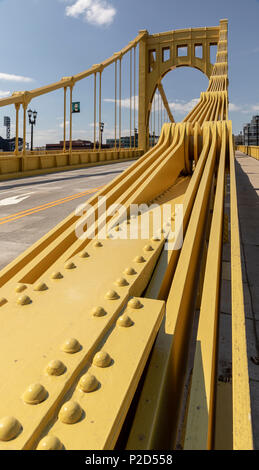 Andy Warhol (7th Street) Bridge over Allegheny River, Pittsburgh, PA Stock Photo